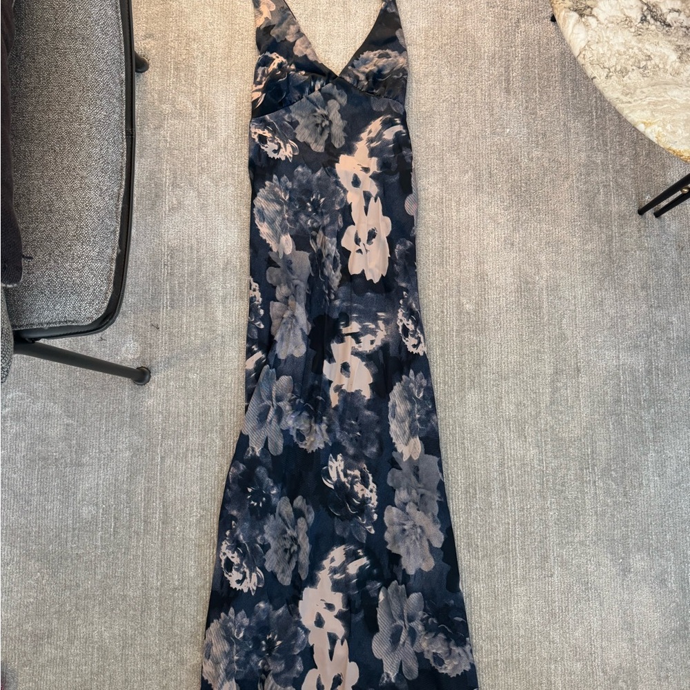 Skatie Blue Floral Midi Dress - Picture 2 of 6